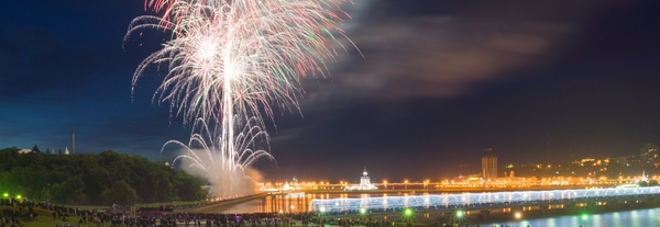 Republic Day - My, Firework, Fireworks, Cheboksary, Republic Day, The Imperial March, Chuvashia, Bouquet of Chuvashia, Longpost