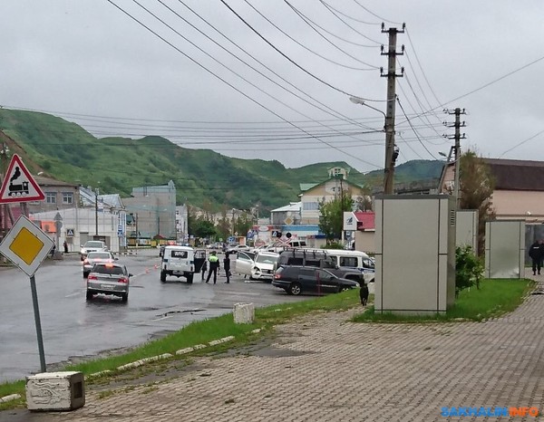 The driver of a white Mercedes at a pedestrian crossing in Nevelsk knocked down a girl - Crash, Road accident, Drunk Driver, Killer, Sakhalin