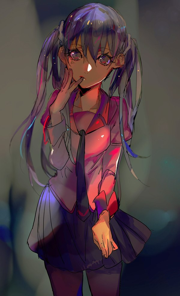 Not every bad habit can ruin a girl's reputation - Monogatari series, Sodachi oikura, Anime art, Drawing, Anime