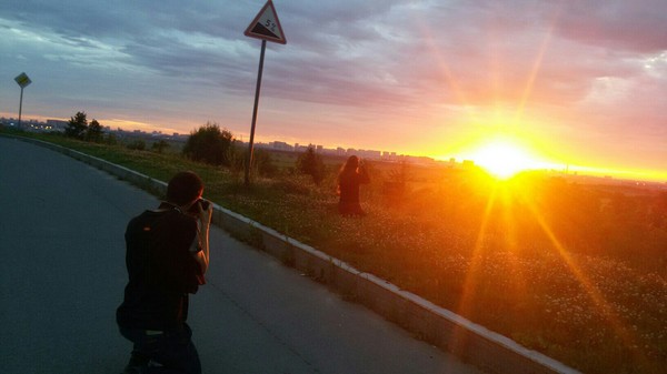 The main thing is to be in the right place at the right time =) - My, Sunrise, The nature of Russia, Saint Petersburg