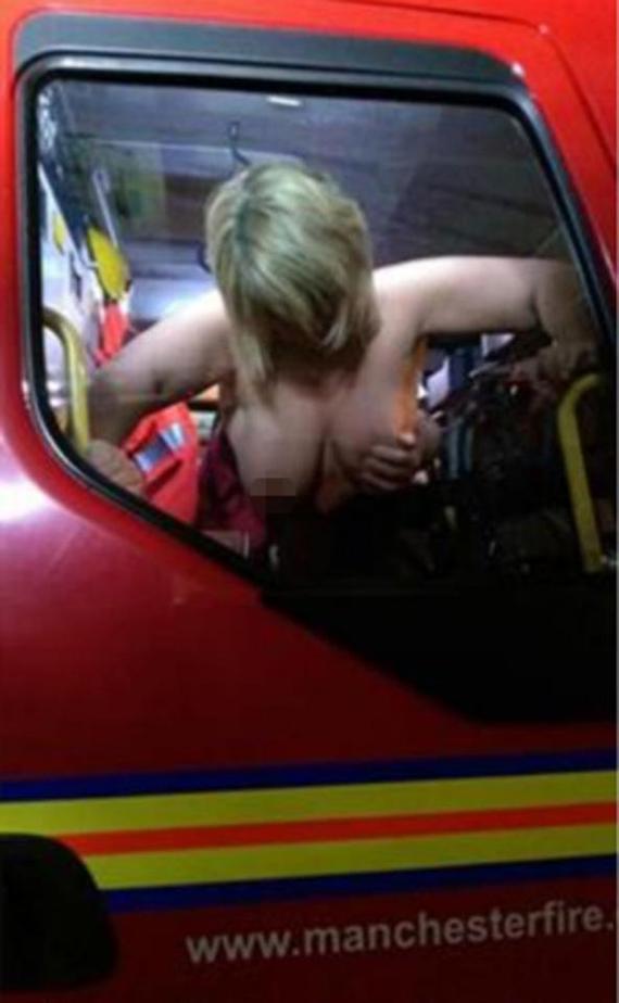 Firemen are looking for, police are looking for... - NSFW, Manchester, Firefighters, Naked, Search, Nudity