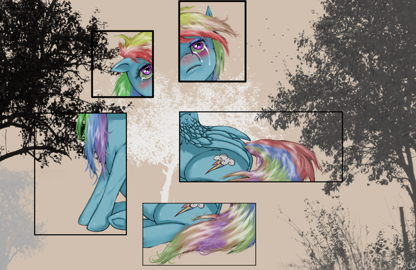 Raibow Dash sad