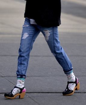 Socks and shoes. Kursk is a fashionable city again - My, Fashion what are you doing, , Socks, Shoes