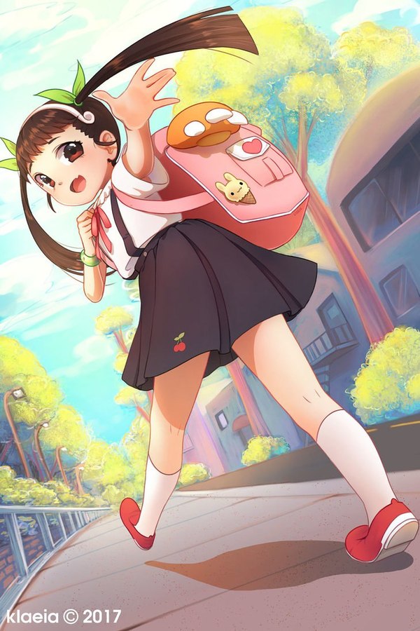 And yet, the snail is not dead, as it might seem - Anime, Anime art, Monogatari series, Hachikuji Mayoi, Drawing