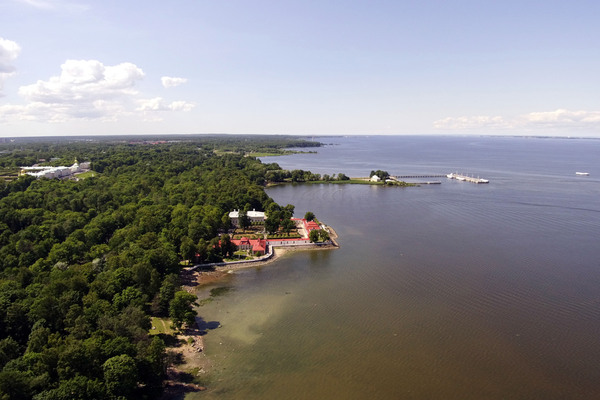 Peterhof, lower park - The photo, Mi drone, Peterhof, Aerial photography, The park, My