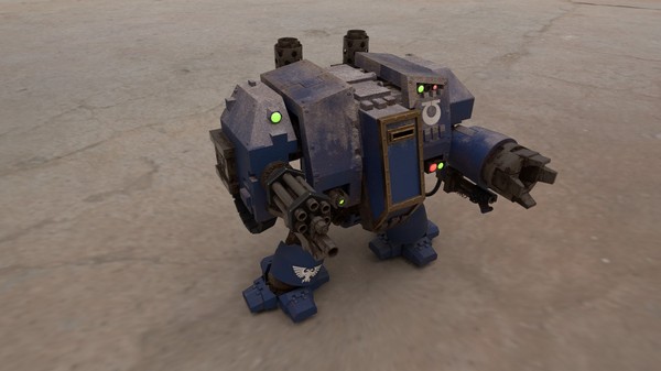 Dreadnought from WARHAMMER 40000 - Dreadnaught, Computer graphics, Substance painter, Blender, Wh Art, Warhammer 40k, My, Longpost, Ultramarines