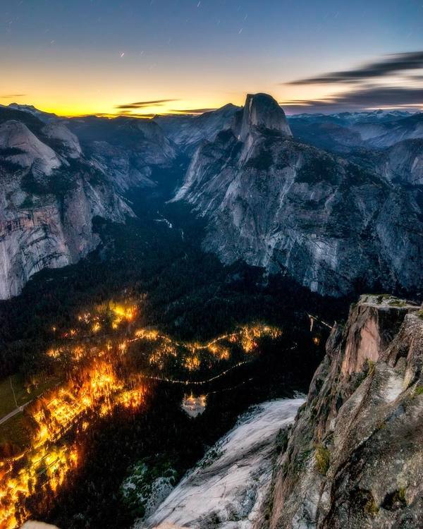 Yosemite National Park - The mountains, Nature, Sunset, The photo
