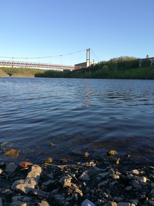 Bridge almost like in New York - North, Vorkuta, Text