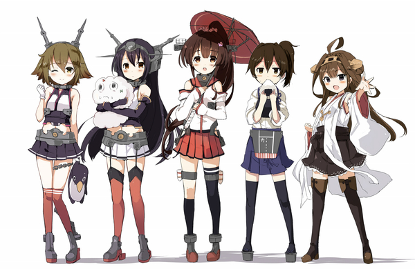 Kanloli - Kantai collection, Mutsu, Nagato, Yamato, Kaga, Kongou, Anime, Anime art