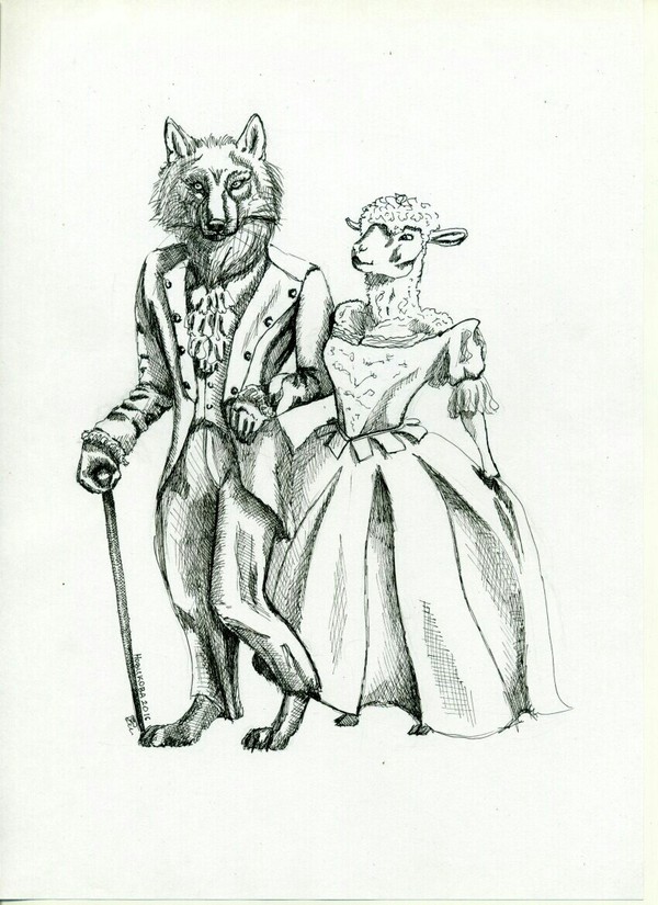 The girl and the count - My, Rock, Music, Drawing, King and the Clown