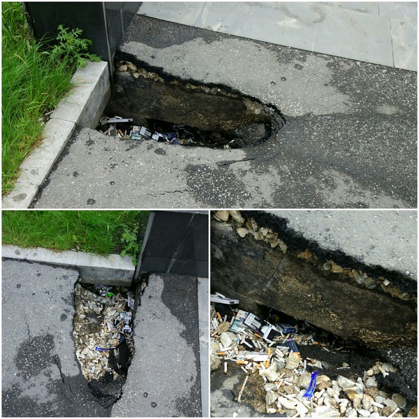 Tests of innovative flying asphalt technology in Yekaterinburg ended in failure - My, Yekaterinburg, Russian roads, Asphalt