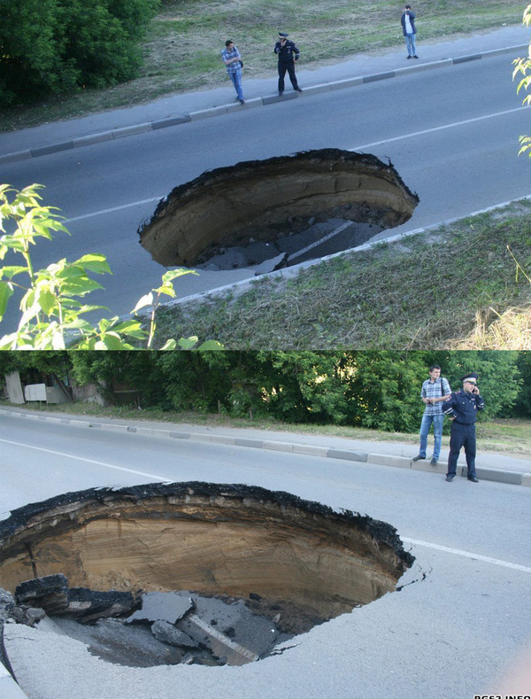 Subway construction in Ryazan - Longpost, Ryazan, Pit, Road, Failure, Metro