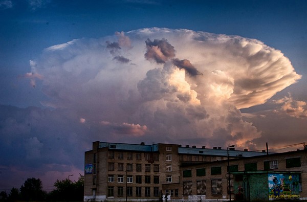 Atomic cloud. - My, Clouds, Nikon, HDR