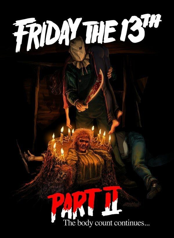 Friday the 13th Part 2. - Longpost, Friday the 13th, Jason Voorhees, Art, Images, Poster, Movies