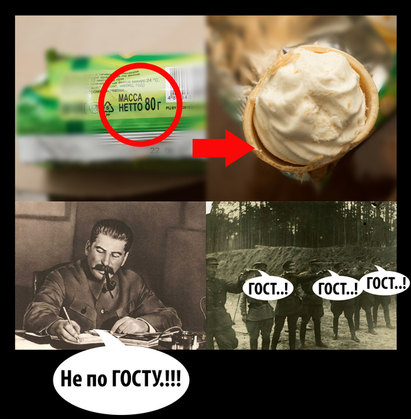 Ice cream is not right now. And there are no usual 100 grams. - My, Ice cream, GOST, Quality