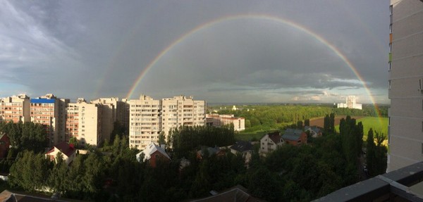 Rainbow. - My, Voronezh, Rainbow, Beautiful