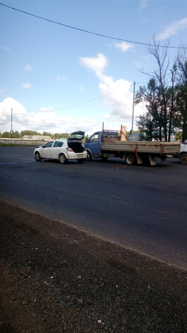 Замена знаку аварийной остановки или пожарный всадил в жопу - ДТП, Моё, Брандспойт