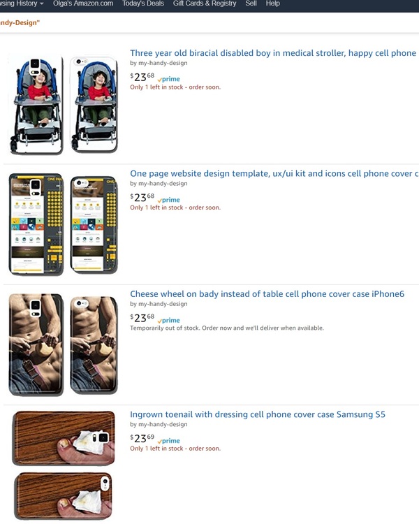 Phone case sellers did a good job - Design, Artificial Intelligence, Amazon, Idiocy