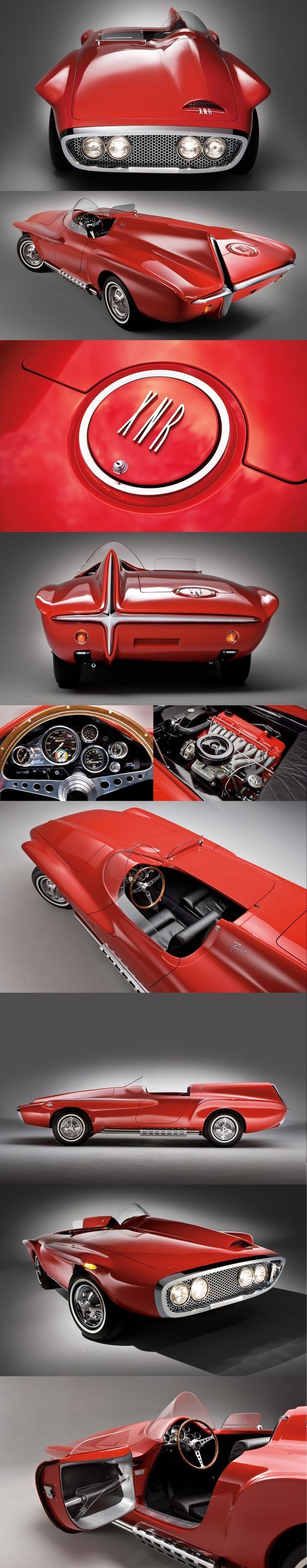 1960 plymouth xnr concept car - Plymouth, 1960, Longpost, Car, Red