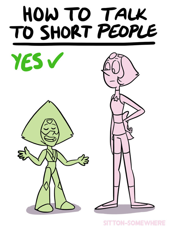      . Steven Universe, Pearl, Peridot, How To Talk To Short People, 