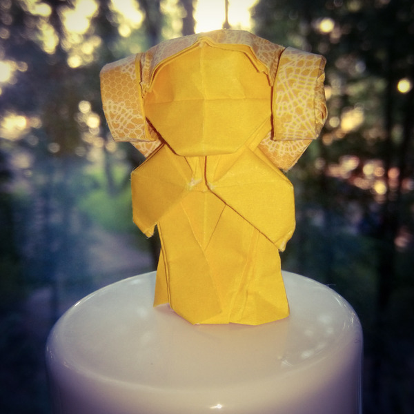 Star Wars: Origami Leia - My, Origami, Princess Leia, Star Wars, 