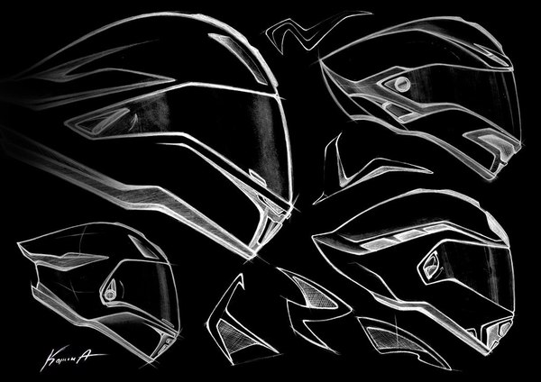 Helmet sketch. Form search. - My, Helmet, Moto, Sketch, Motorcyclist, Motorcycle helmet, Form, Design, Motorcyclists