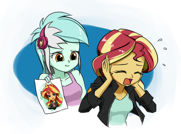   My Little Pony, Equestria Girls, Lyra Heartstrings, Sunset Shimmer