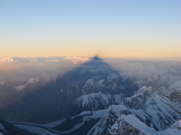 The shadow from K2 stretches for miles - The mountains, , Shadow, China