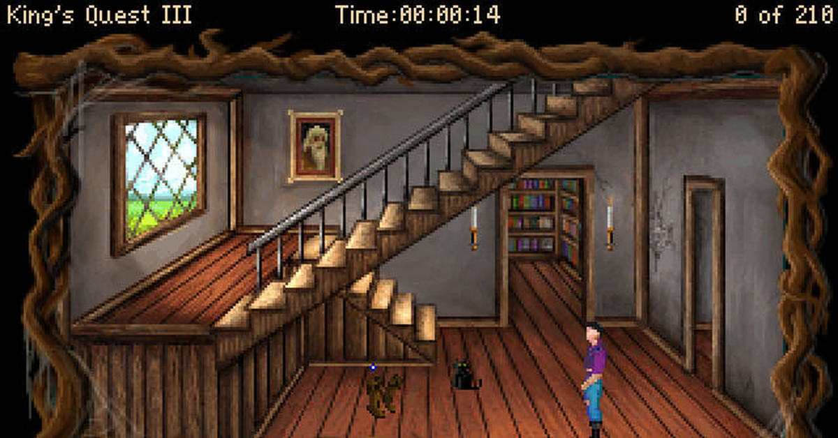 Quest 3 games. Игра Kings Quest. King's Quest III. Кингс квест 3. Kings Quest dos.