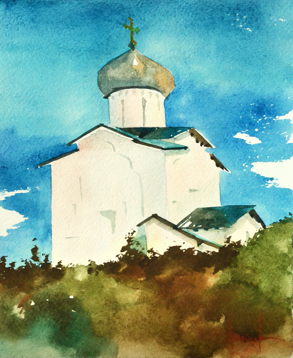 Watercolor. Do you need videos with the work process? - Artist, My, League of Artists, Pskov, Painting, Watercolor