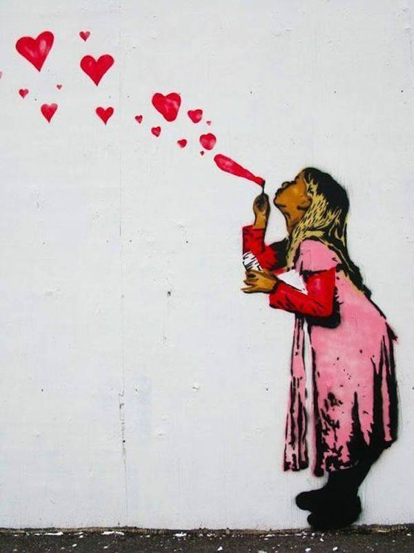 All love and street art - Street art, Love, Longpost