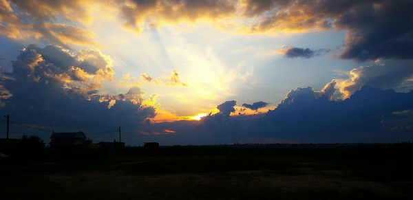 Sunset in Zatoka - My, Sunset, Xiaomi redmi Note 3 PRO, Sky