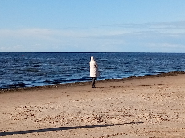 Summer. - My, Summer, Sea, Down jacket, Riga, Latvia, Seaside, Beach