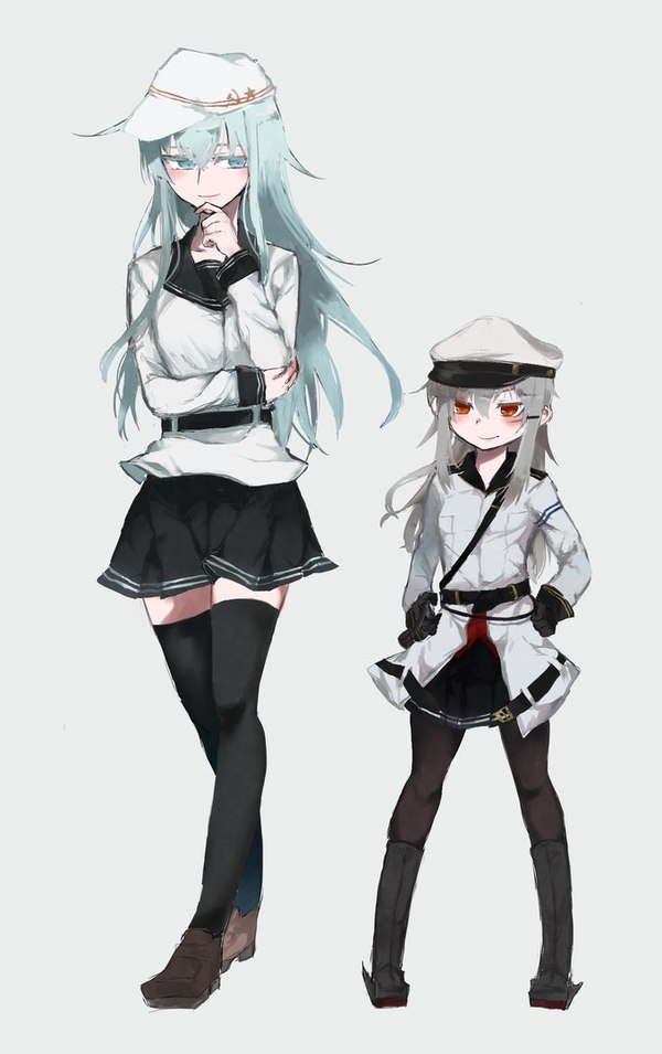 Soviet Kanmusu , Kantai Collection, Gangut, Verniy, Anime Art, 