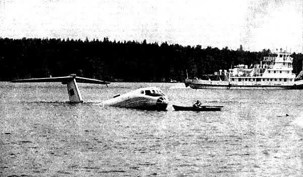 Вынужденная посадка Ту-134 ГосИИИ ГА на Икшинское водохранилище. Длиннопост, Аварийная посадка, Ту-134, Летное, Происшествие, Авиация