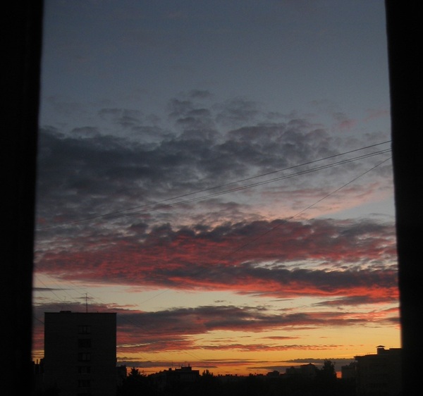 The sun is in St. Petersburg, but very often - closer to the night :) - My, Saint Petersburg, Sunset