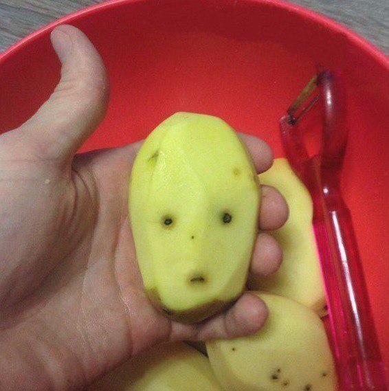 I am Groot - Potato, Sadness, Head, Groot