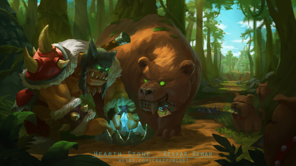 Прекрасные арты по вселенной Hearthstone от Crazy JN Арт, Hearthstone, Blizzard, Rumastud, Длиннопост, ККИ