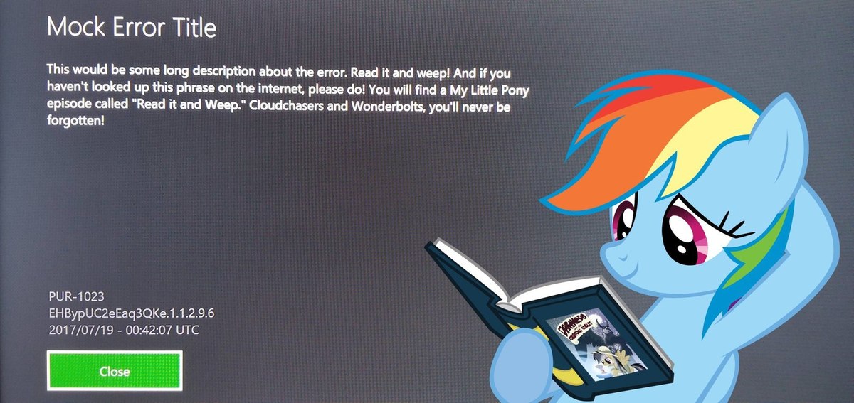 Ошибка this. Error пони. Error Pony.