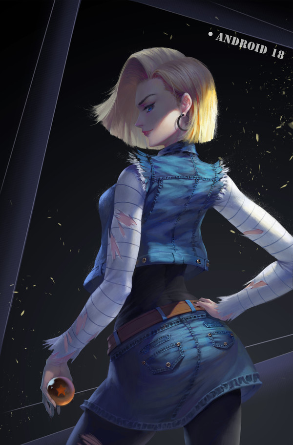 Android 18 Anime Art, , Dragon Ball, Android 18, Ling Feng