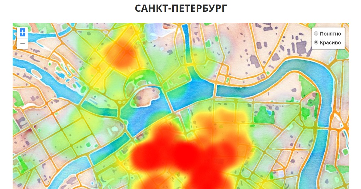 Карта пешеходного трафика