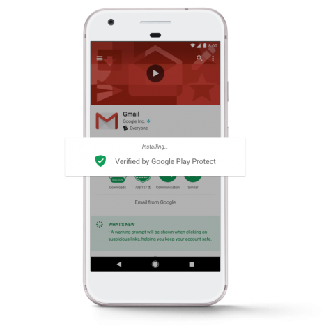 Google Play Protect - Google, W3bsit3-dns.com, Antivirus, Android, Technologies, Longpost, 