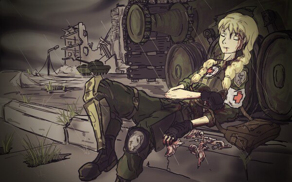 Why, then, in bandages of bloody Light-haired soldier lies - Visual novel, Endless summer, Glorifying, Art, Julia Drunina