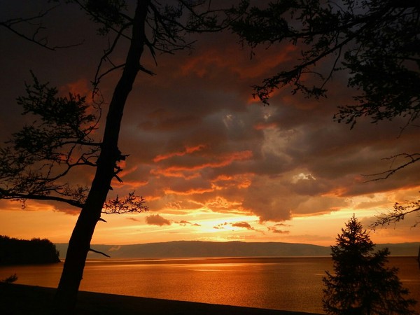 Sunset at Baikal - My, The photo, Nature, My, Sunset