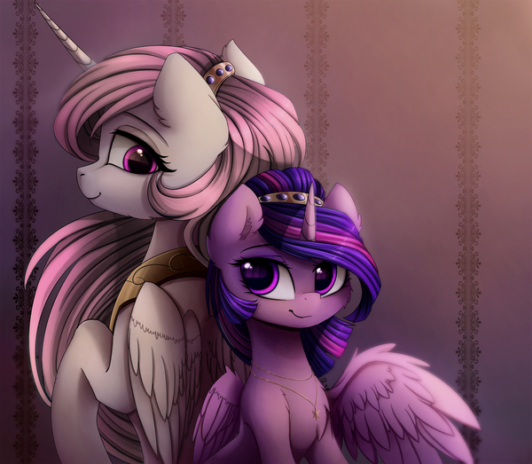 Pretty princesses - My Little Pony, PonyArt, Princess Celestia, Twilight sparkle, Magnaluna