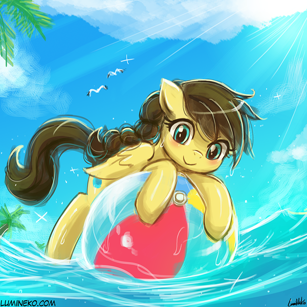 Nemsee at the Beach My Little Pony, Ponyart, Nemsee, Original Character, Lumineko