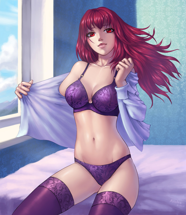 Scathach, Fate - NSFW, My, Drawing, Art, Fate, Fate grand order, Scathach, Anime art