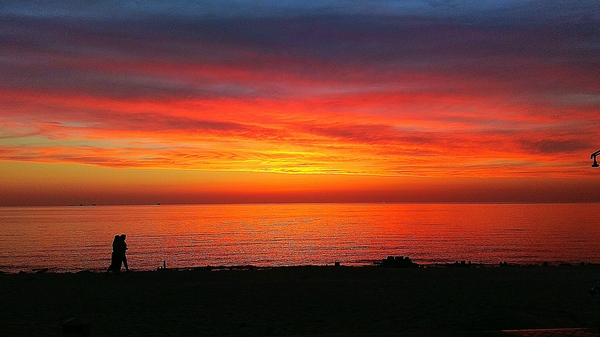 Sunset in Yeysk. Krasnodar region. - My, Sea, Summer, Sunset, The photo