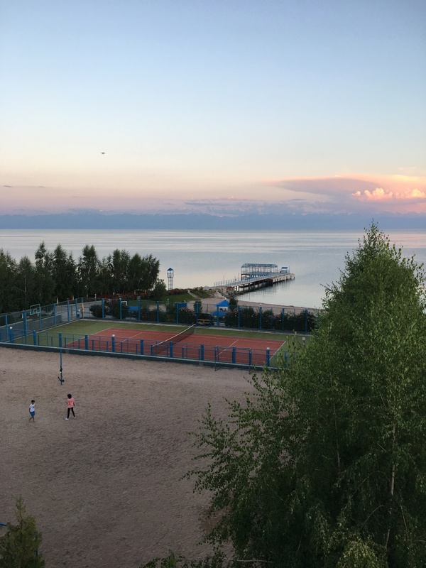 Sunset at Issyk-Kul, July 16, 2017. - Evening, My, Issyk-Kul