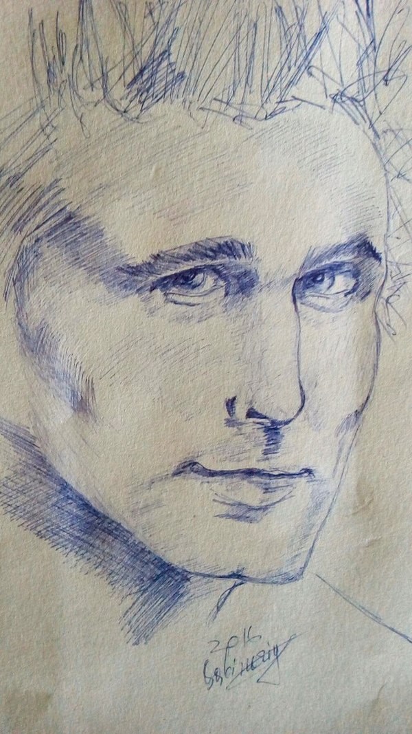 Bellamy Matthew. Sketch. - My, Muse, , Portrait, Sketch